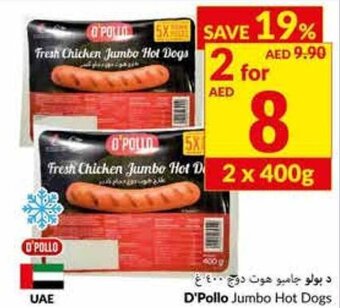 Viva D'Pollo Jumbo Hot Dogs offer