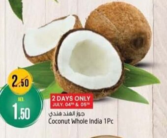 Safari Hypermarket Coconut whole india 1 pc offer