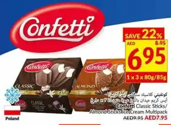 Viva Confetti Classic Sticks/Almond Sticks Ice Cream Multipack offer