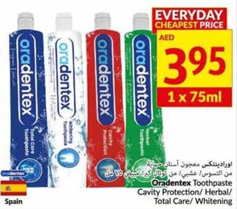 Viva Oradentex Toothpaste Cavity Protection/Herbal/Total Care/Whitening offer