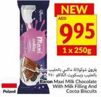 Viva Baron Maxi Milk Chocolate With Milk Filling And Cocoa Biscuits offer