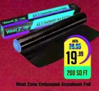 West Zone Supermarket West zone embossed aluminium foil offer