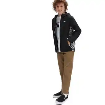 Vans Boys warp check windbreaker jacket (8-14+ years) offer