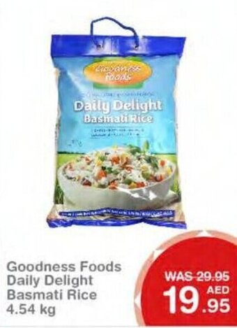 Choithrams Goodness Foods Daily Delight Basmati Rice 4.54 kg offer