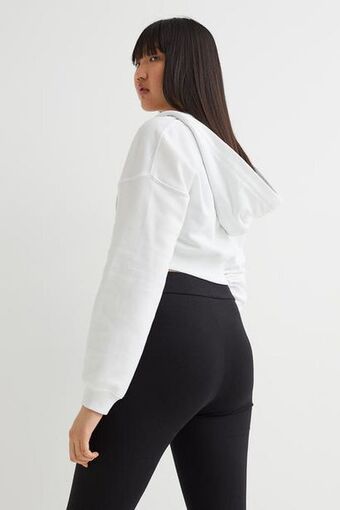 H&M Cropped zip-through hoodie offer