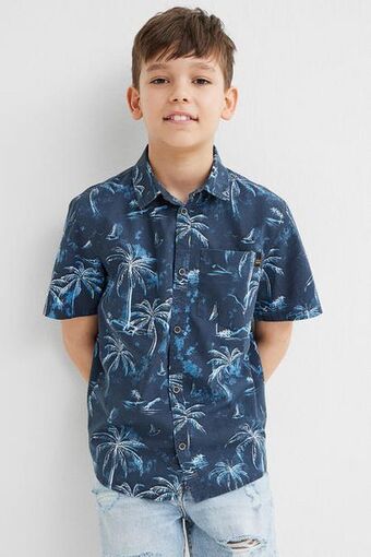 H&M Short-sleeved cotton shirt offer