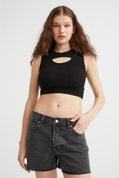 H and m black denim outlet shorts