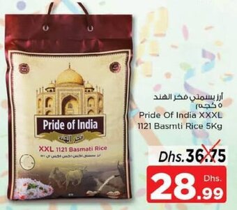 Nesto Pride of India XXXL 1121 basmati rice 5KG offer