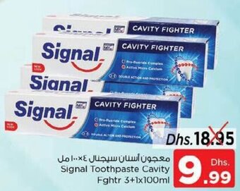 Nesto Signal toothpaste cavity fghtr 3+1X100ML offer