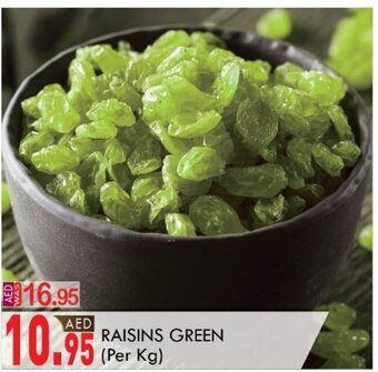 KM Trading Raisins Green Per kg offer
