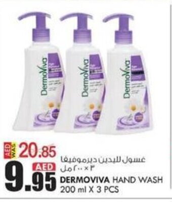 KM Trading Dermoviva Hand Wash 200 ml x 3 Pcs offer
