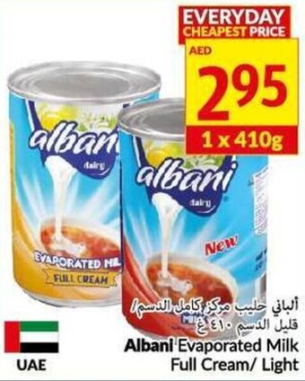 Viva Albani Evaporated Milk Full Cream/Light offer