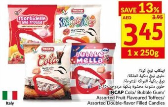 Viva Incap Cola/Bubble Gum/Assorted Fruit Flavoured Toffees/Assorted Double-flavor Filled Candies offer