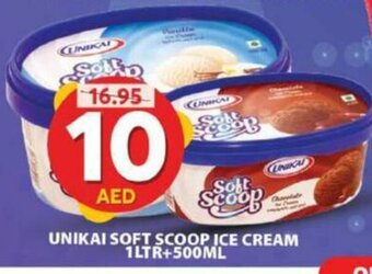 Grand Hyper Market Unikai Soft Scoop Ice Cream 1Ltr+500ml offer