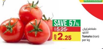 Lulu Hypermarket Tomato (Iran) Per Kg offer