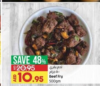 Lulu Hypermarket Beef Fry 500gm offer