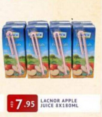 Al Madina Hypermarket Lacnor Apple Juice 8x180ml offer