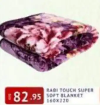 Al Madina Hypermarket Rabi Touch Super Soft Blanket 160x220 offer
