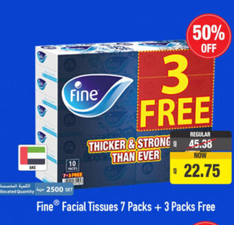 Union Coop Fine facial tissues 7 packs + 3 packs free offer