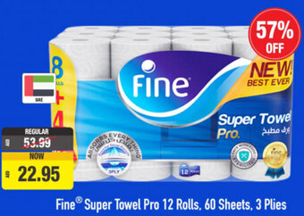 Union Coop Fine super towel pro 12 rolls 60 sheets 3 plies offer