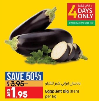 Lulu Hypermarket Eggplant big (Iran) per KG offer