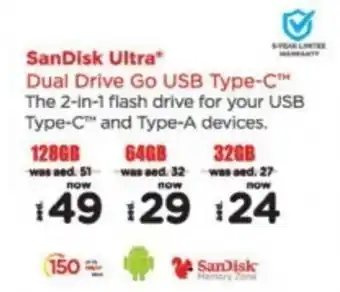 Nesto SanDisk Ultra Dual Drive Go USB Type-C 128GB offer