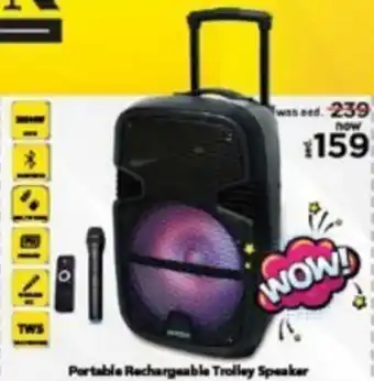Nesto Portable Rechargeable Trolley Speaker offer