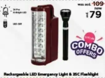 Nesto Rechargeable LED Emergency Light & 35C Flashlight offer