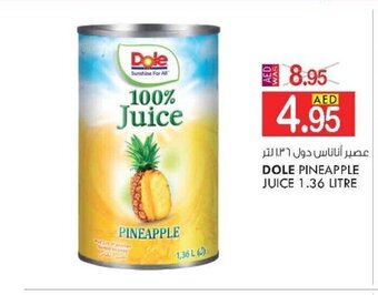 KM Trading Dole Pineapple Juice 1.36 Litre offer