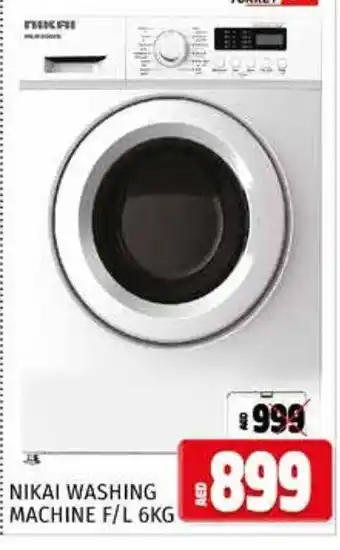 Kenz Hypermarket Nikai washing machine F/L 6KG offer