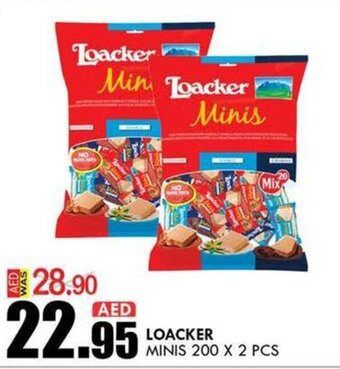 KM Trading Loacker minis 200 X 2 PCS offer