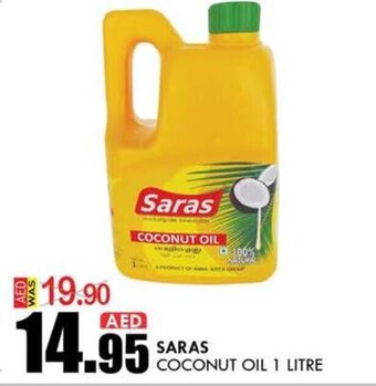 KM Trading Saras coconut oil 1 litre offer