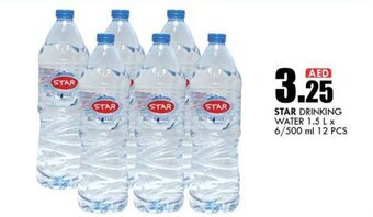 KM Trading Star drinking water 1.5 L x 6/500ML 12 PCS offer