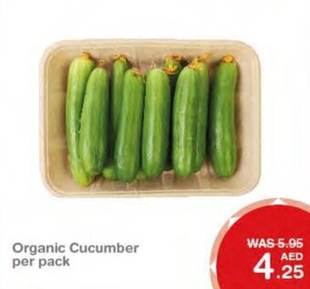 Choithrams Organic cucumber per pack offer