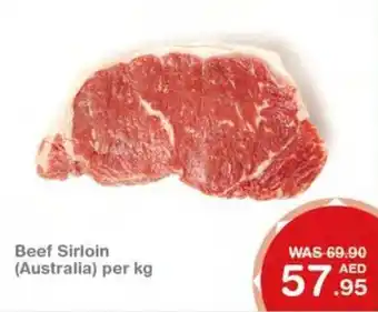 Choithrams Beef sirloin (Australia) per KG offer