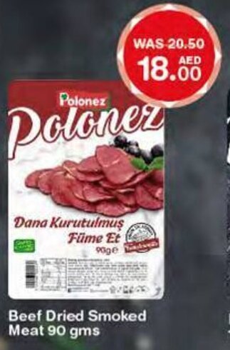 Choithrams Polonez beef dried smoked meat 90GMS offer