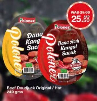 Choithrams Polonez beef doudjuck original/ hot 240GMS offer
