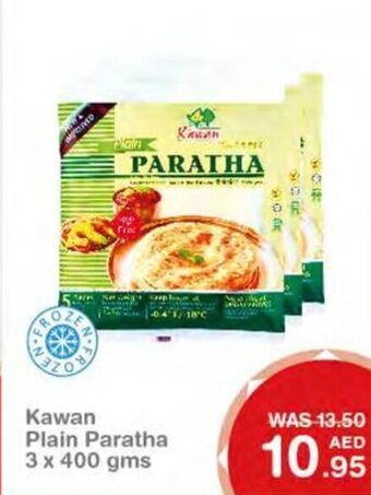 Choithrams Kawan plain paratha 3 X 400GMS offer