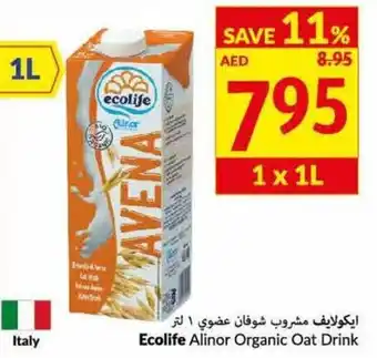 Viva Ecolife alinor organic oat drink 1x1L offer