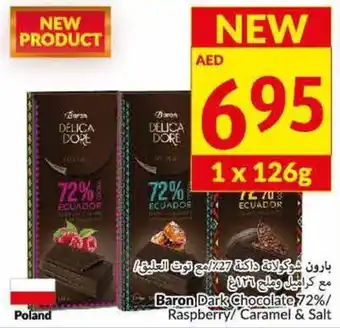 Viva Baron dark chocolate 72%/rasberry/caramel & salt 1x126G offer