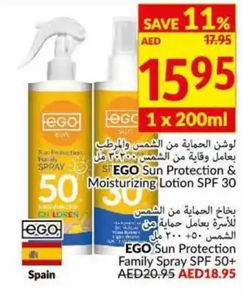 Viva Ego sun protection & moisturizing lotion SPF 30 1x200ML offer