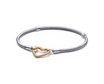Pandora Pandora moments heart closure snake chain bracelet offer