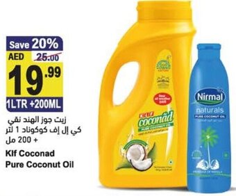 Almaya supermarket KLF coconad pure coconut oil 1LTR+200ML offer