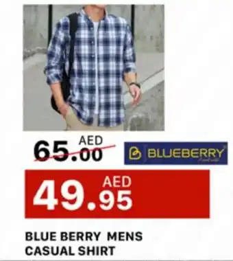 Al Madina Blue berry mens casual shirt offer