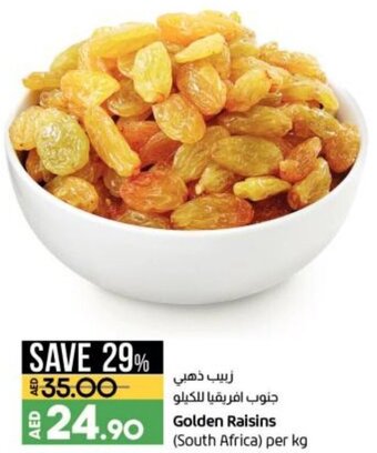 Lulu Hypermarket Golden raisins (South Africa) per KG offer