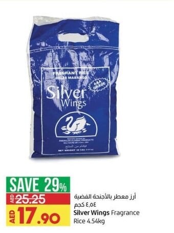 Lulu Hypermarket Silver Wings Fragrance Rice 4.54kg offer