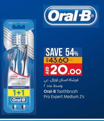 Lulu Hypermarket Oral-B toothbrush pro expert medium 2's offer