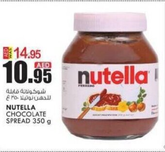 KM Trading Nutella chocolate spread 350G offer