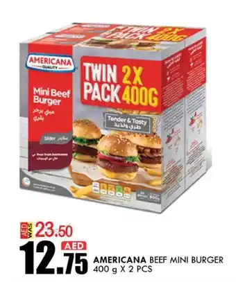 KM Trading Americana beef mini burger 400g x 2pcs offer