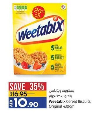 Lulu Hypermarket Weetabix cereal biscuits original 430gm offer